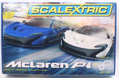Lot 1979 - Scalextric Mclaren P1 set, comprising two...
