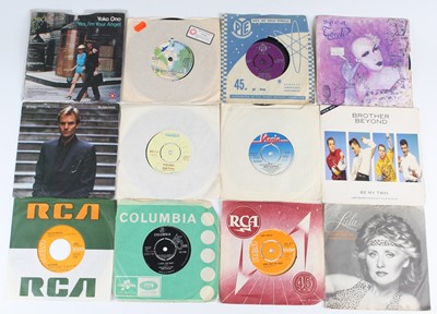 Lot 573 - A collection of assorted 7" singles mainly...