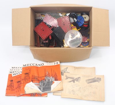Lot 680 - A collection of vintage Meccano to include two...