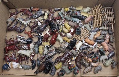 Lot 2065 - Britains loose lead and hollow playworn...