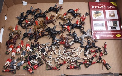 Lot 2104 - Britains loose lead and hollow painted Hunting...