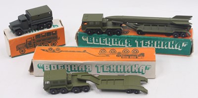 Lot 1546 - 1970s Russian die-cast military equipment...