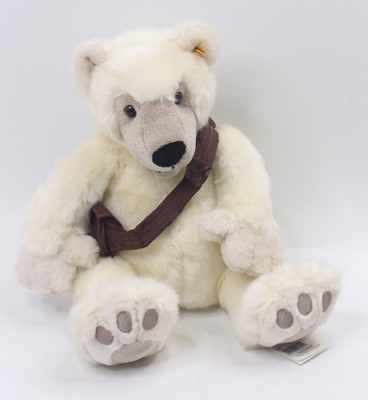 Lot 1833 - A Steiff soft-filled seated polar bear from...