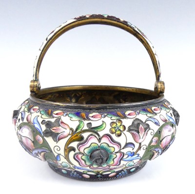 Lot 1143 - An early 20th century Russian silver-gilt and...
