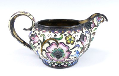 Lot 1143 - An early 20th century Russian silver-gilt and...