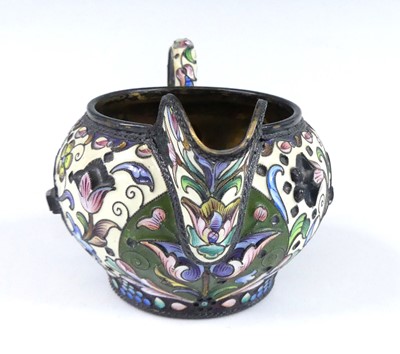Lot 1143 - An early 20th century Russian silver-gilt and...