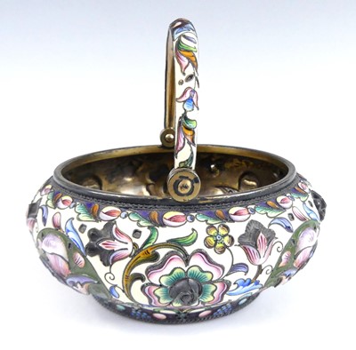 Lot 1143 - An early 20th century Russian silver-gilt and...