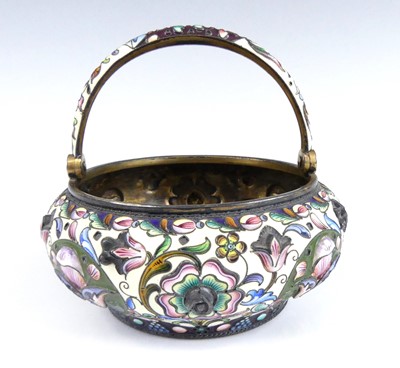 Lot 1143 - An early 20th century Russian silver-gilt and...