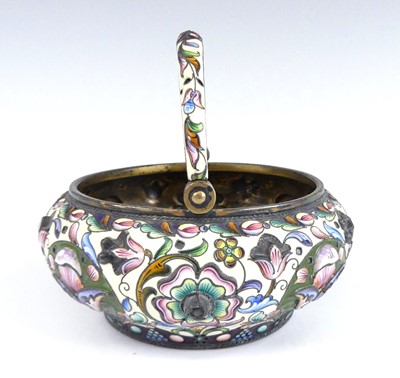 Lot 1143 - An early 20th century Russian silver-gilt and...