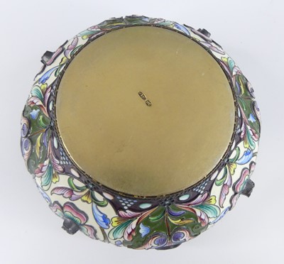Lot 1143 - An early 20th century Russian silver-gilt and...