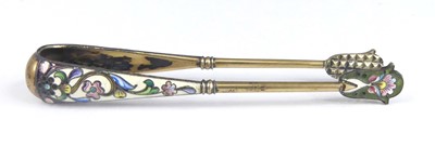 Lot 1143 - An early 20th century Russian silver-gilt and...