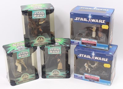 Lot 1796 - Hasbro Star Wars group of 5 to include silver...