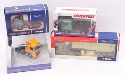 Lot 790 - Corgi 1/50 scale group of 4 boxed Truckfest...