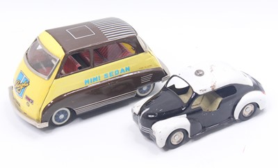 Lot 1929 - Tinplate group of 2 friction-driven examples...