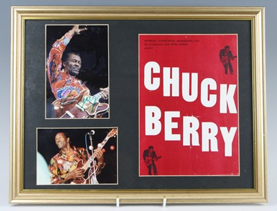 Lot 698 - Chuck Berry (1926-2017), a 16 x 11cm colour...