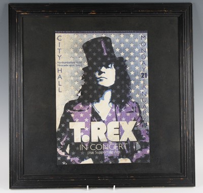 Lot 685 - A reproduction poster for the T-Rex concert at...