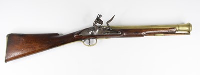 Lot 8 - A George III flintlock blunderbuss, the 40cm...