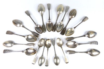 Lot 1121 - A collection of 19th century Newcastle silver...