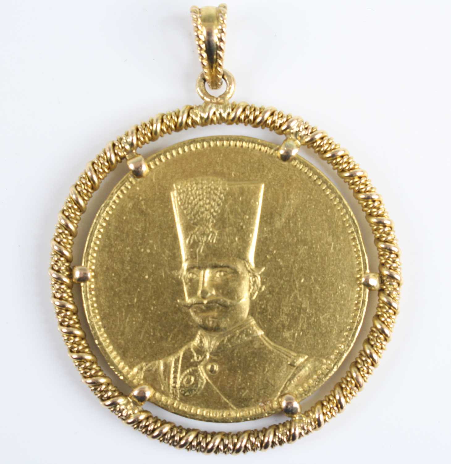 Lot 2302 - Iran, Nasir al-Din Shah gold 10 Toman, obv:...