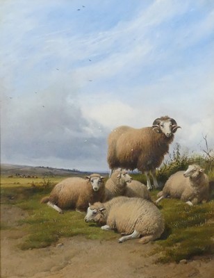 Lot 1342 - Thomas Sidney Cooper (1803-1902) - Sheep in a...