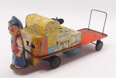 Lot 1916 - A tinplate and clockwork musical British...