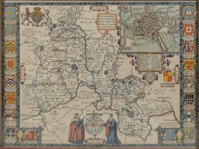 Lot 1287 - John Speed - Oxfordshire, described with the...