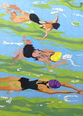 Lot 332 - Gordon Metcalfe (1935-2024) - Swimmers,...