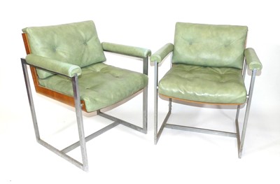 Lot 374 - A pair of 1970s office armchairs by Antocks...