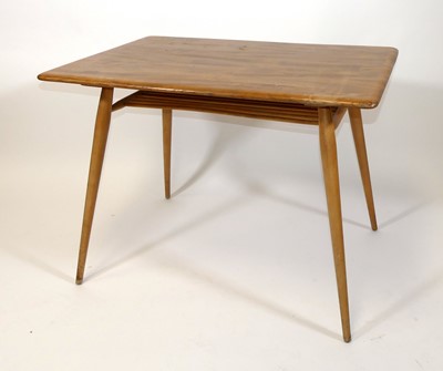 Lot 350 - A 1960s Ercol blond elm and beech compact...