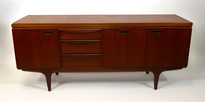Lot 373 - A 1960s teak long sideboard by Greaves &...