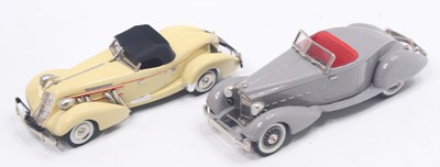 Lot 1651 - A white metal loose kit built group to include...