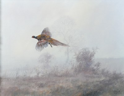 Lot 1337 - Clive Madgwick (1934-2005) - Lone pheasant on...