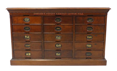 Lot 1408 - A late Victorian Amberg's Patent cabinet...