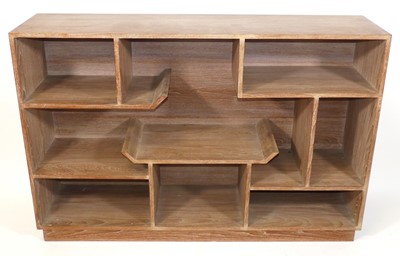 Lot 345 - In the manner of Heal's - a 1930s limed oak...