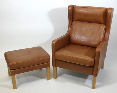Lot 383 - In the manner of Børge Mogensen - a tan...