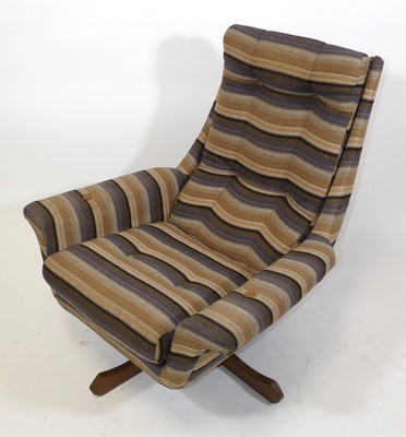 Lot 363 - A 1970s Danish woven striped upholstered...