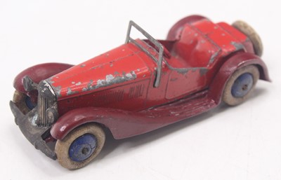Lot 1270 - Dinky Toys Pre-War 36G Saloon, red body with...