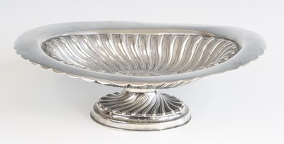 Lot 1113 - A late Victorian silver pedestal fruit bowl,...