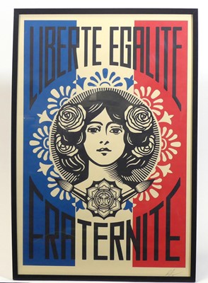Lot 189 - Shepard Fairey (b.1970) - Liberté Égalité...