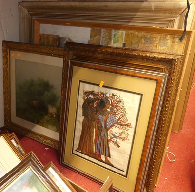 Lot 1081 - A collection of pictures and prints, to...