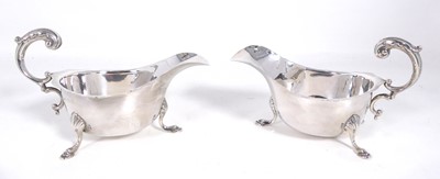 Lot 374 - A pair of Elizabeth II helmet shaped silver...