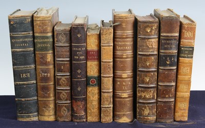 Lot 1005 - A collection of 18th century and later leather...