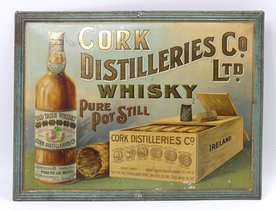 Lot 179 - A Cork Distilleries Ltd whisky sign, transfer...