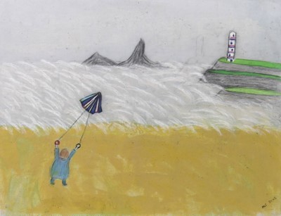 Lot 258 - Modern British School - Naive beach...