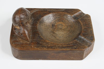 Lot 138 - Robert 'Mouseman' Thompson - a carved oak...