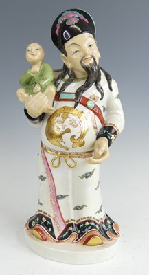 Lot 1081 - An Herend porcelain figure of a Mandarin with...