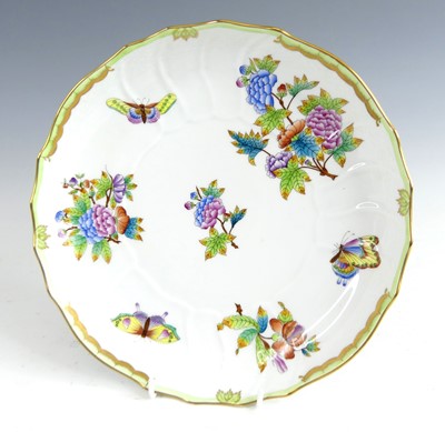 Lot 1073 - An Herend porcelain shallow dish, decorated...