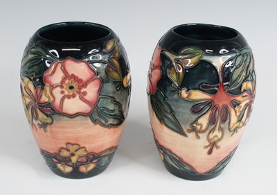 Lot 1 - A pair of contemporary Moorcroft Oberon...