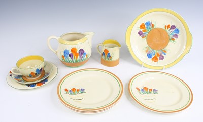 Lot 15 - A collection of 1930s Clarice Cliff Crocus...