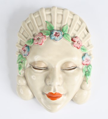 Lot 17 - A 1930s Clarice Cliff 'Marlene' pottery wall...